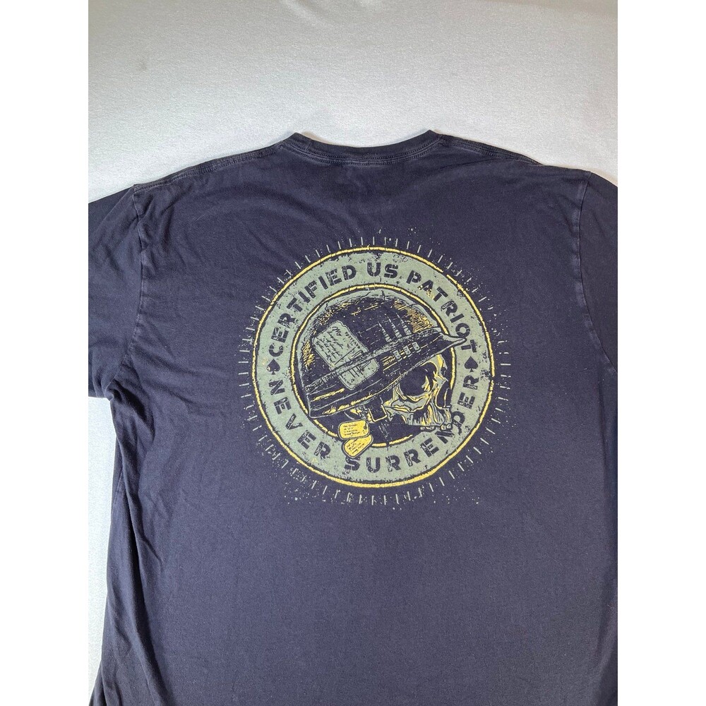Grunt Style Patriot Seal mens t shirt XL navy never surrender - Picture 2 of 8